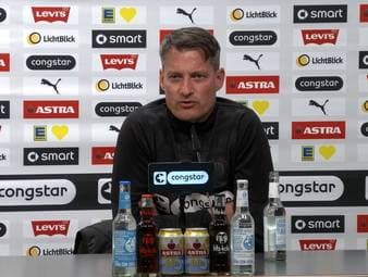 Der FC St. Pauli steckt zum Ende der Bundesliga-Saison mitten im Abstiegskampf. Cheftrainer Alexander Blessin spricht in der Pressekonferenz darüber, wie sich die sportliche Situation auf sein Privatleben auswirkt.
