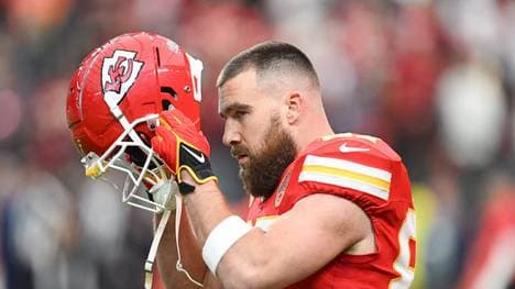 Travis Kelce kommentiert den Eklat von Mitspieler Harrison Butker