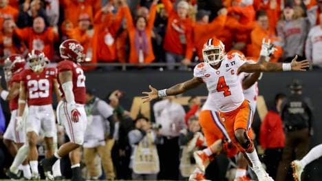 Deshaun Watson feiert den entscheidenden Touchdown