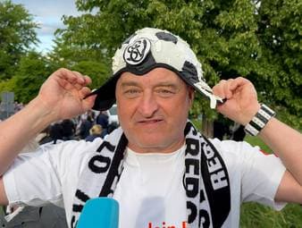 Elversberg steigt erstmals in die Bundesliga auf. Die Freude und der Optimismus bei den Fans ist grenzenlos.