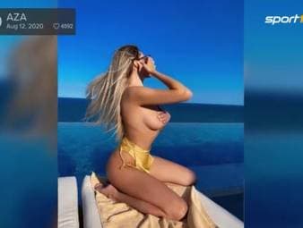 Diese Dame macht die zweite Bundesliga schöner: Aza Gabriele ist die Freundin von Düsseldorfs Neuzugang Dragos Nedelcu. In ihrer Heimat ist sie sogar populärer als der Fußballer.