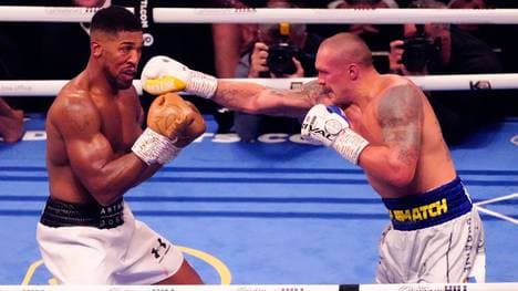 Wie im ersten Duell setzte sich Oleksandr Usyk (r.) erneut gegen Anthony Joshua durch