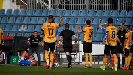 Dresden musste lange Zeit in Unterzahl spielen