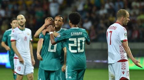 Leroy Sané brachte die deutsche Nationalmannschaft mit seinem vierten Länderspieltor in Führung