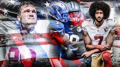 Colin Kaepernick (r.) hat nach seinem Hymnen-Protest immer noch keinen Job in der NFL