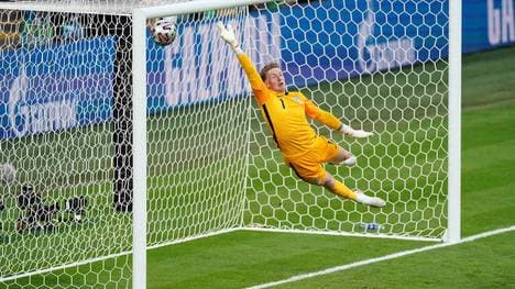 Jordan Pickford knackte eine Rekordmarke von Gordon Banks