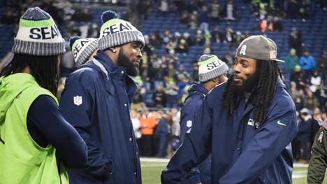 Cornerback Richard Sherman (r.) und Safety Kam Chancellor fehlen den Seattle Seahawks für den Rest der Saison