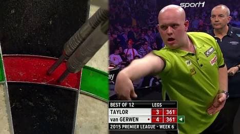 Michael van Gerwen und Phil Taylor