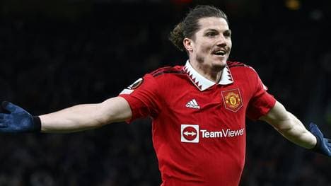 Marcel Sabitzer feiert seinen Doppelpack