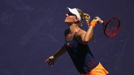 Angelique Kerber hat in der dritten Runde von Indian Wells schwer zu kämpfen