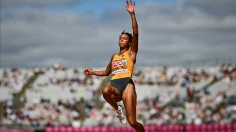 Malaika Mihambo in Aktion
