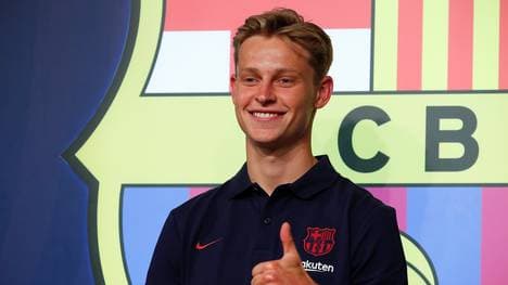 Frenkie de Jong wurde am Donnerstag beim FC Barcelona vorgestellt
