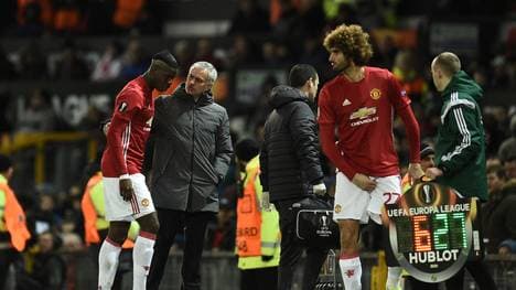 Paul Pogba verletzt, FK Rostov, Manchester United, Marouane Fellaini, UEFA Europa League Achtelfinale