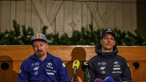 Adam Malysz und Thomas Thurnbichler am Freitag