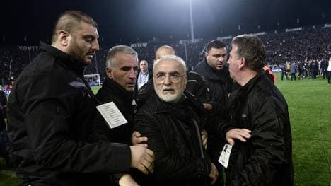 PAOK-Präsident war am Sonntag mit Waffe auf das Spielfeld gerannt