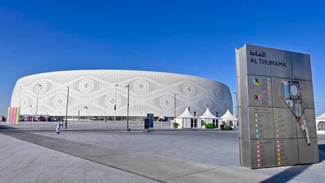 Auch im Al-Thumama-Stadion in Doha wird während der WM 2022 gespielt