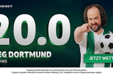 ODDSET 20er Quotenboost für Dortmund vs Mainz am 13.02. | Bundesliga