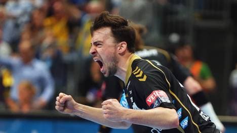 Löwen-Rechtsaußen Patrick Groetzki will auch gegen Zagreb jubeln