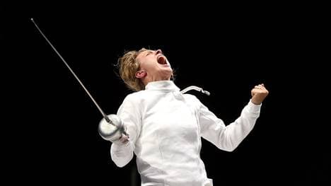 Britta Heidemann holte 2008 in Peking Gold Auf der Plance war Britta Heidemann jahrelang absolute Weltklasse. Höhepunkt war die GOldmedaille bei den Olympischen Spielen 2008 in Peking