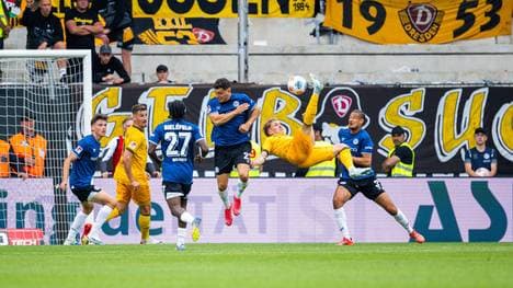Luca Herrmann trifft per Fallrückzieher zum Dresden-Sieg