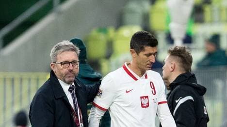 Robert Lewandowski musste gegen Italien vorzeitig vom Feld