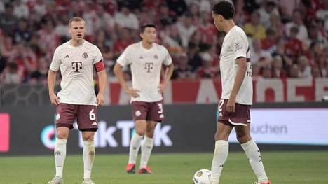 Joshua Kimmich (l.) spielte gegen Leipzig lange unauffällig