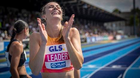 Sandrina Sprengel beim Siebenkampf in Ratingen, den sie im Vorjahr gewann