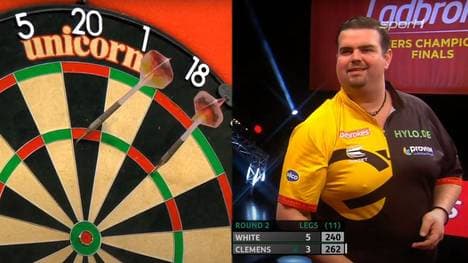 Gabriel Clemens musste sich einem starken Ian White geschlagen geben