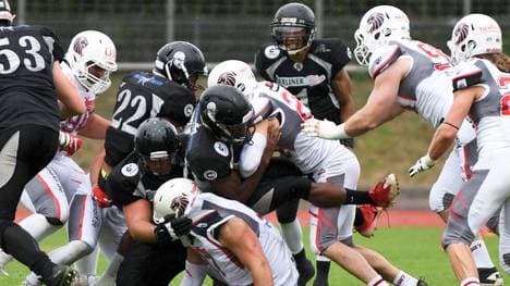 Die Berlin Rebels (schwarz) müssen in den Playoffs zuerst in Frankfurt ran