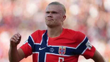 Erling Haaland erzielte bei seinem WM-Debüt einen Doppelpack