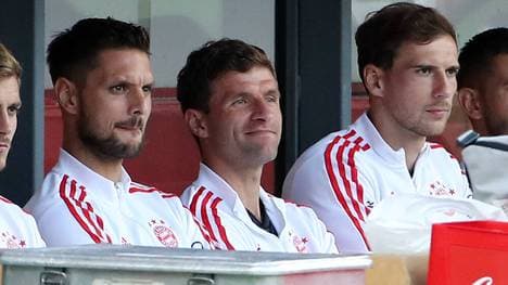 Thomas Müller saß in Berlin zunächst auf der Bank