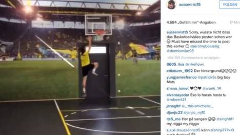 Mats Hummels beim Dunking