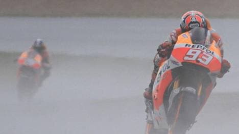 Marc Marquez und Dani Pedrosa kämpften am ersten Testtag mit dem Wetter