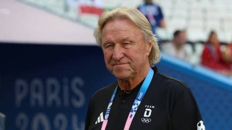 In seinem Element: Horst Hrubesch bei Olympia in Paris