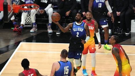 Kyrie Irving (Nr.2) und zahlreiche Stars waren beim NBA All-Star-Game dabei