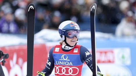 Lindsey Vonn nach ihrer Fahrt in Zauchensee