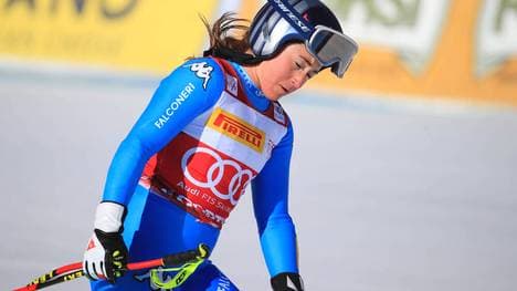Sofia Goggia muss nach ihrem Sturz um die Olympia-Teilnahme bangen