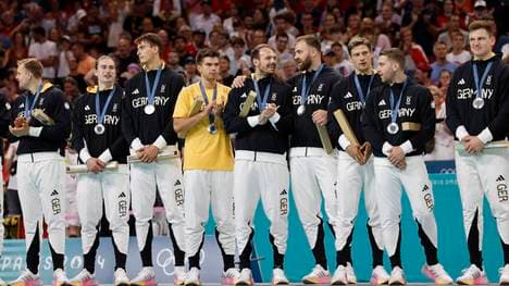 Die deutschen Handballer gewannen olympisches Silber