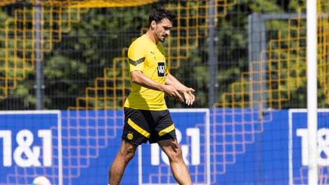 Mats Hummels erlebt im Abschlusstraining vor dem Spiel gegen Berlin einen kleinen Schockmoment