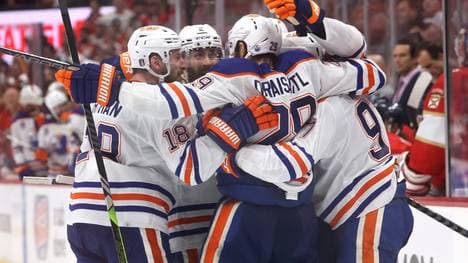 Jubel bei den Edmonton Oilers