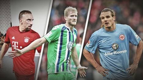 Franck Ribery, Andre Schürrle und Alex Meier sind verletzt