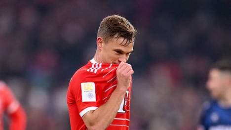 Joshua Kimmich war sichtlich unzufrieden mit der Einstellung der Bayern-Mannschaft