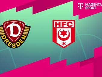 Dynamo Dresden - Hallescher FC: Tore und Highlights | 3. Liga