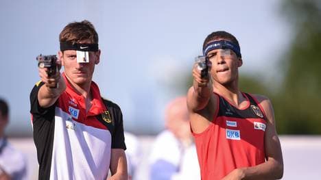  Alexander Nobis (l.) und Marvin Dogue - Fünfkampf
