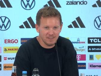 Julian Nagelsmann attestiert Lennart Karl eine "gute Leistung". Ein ausdrückliches Lob des Bundestrainers holte sich auch Leroy Sané ab. 