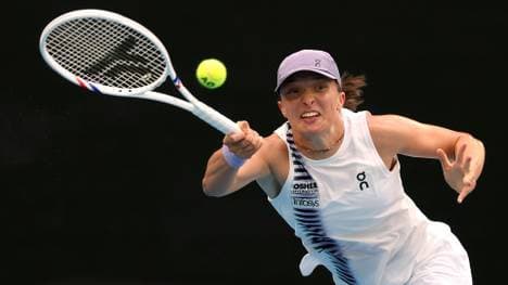 Iga Swiatek in ihrem Erstrundenduell