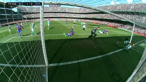 Torklau bei Betis Sevilla gegen FC Barcelona