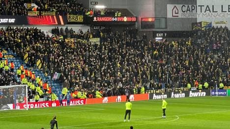 Zwischen den Fans des BVB und der Rangers herrschte eine aufgereizte Stimmung