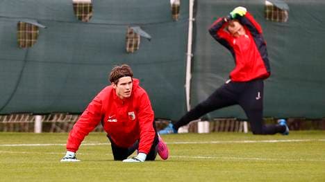 Marwin Hitz vom FC Ausgsburg beim Torwarttraining