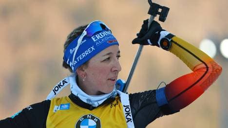 Franziska Preuß erlaubte sich im Einzelrennen in Ruhpolding einen Fehler am Schießstand